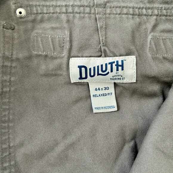 Duluth Trading Burly Flex Fire Hose Heavy Work Cargo Pants Gray 44 W x30 L - Picture 8 of 10